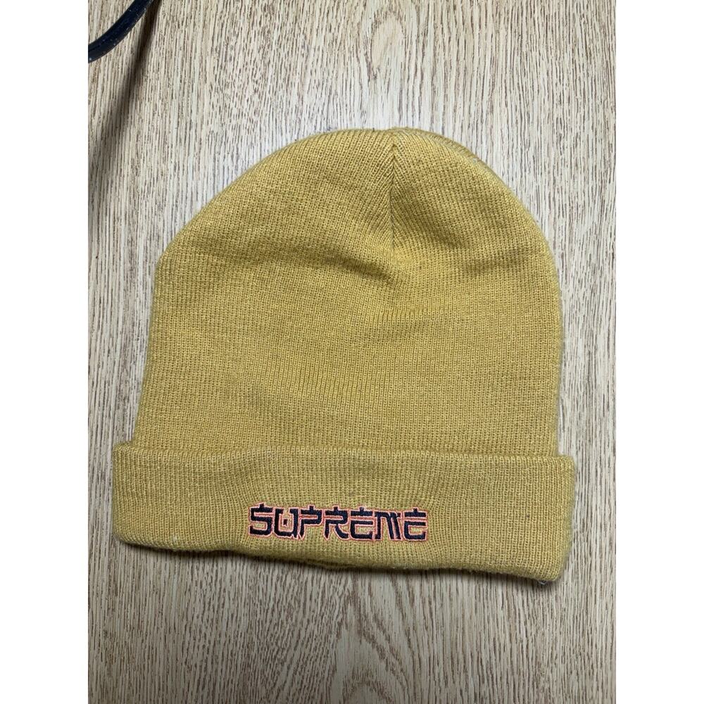Supreme Demon Beanie FW21 Yellow Mustard